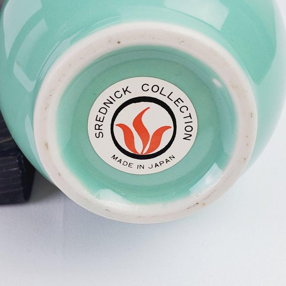 Vtg Srednick Collection Mint Green 7.5" Bud Vase - Picture 4 of 4